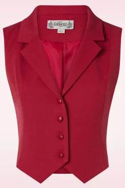 Best Milla Gilet In Rood Vrouwen Jassen