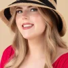 Hot Mindy Travel Hoed In Beige En Zwart Vrouwen Hoeden & Fascinators