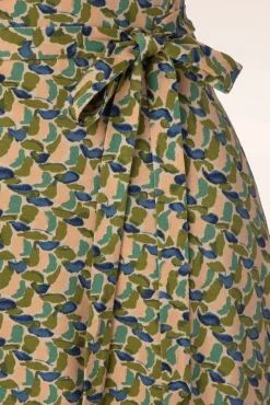 Outlet Mira Merlini Jurk In Woodbine Groen Vrouwen Swing Jurken