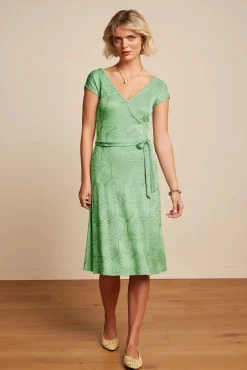 Discount Mira Pop-Up Jurk In Mineraalgroen Vrouwen Plus Size Jurken