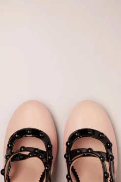 Sale Miss Harriet Pumps In Poederroze En Zwart Vrouwen Pumps