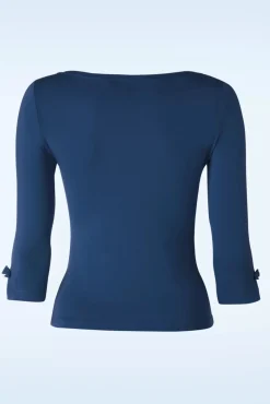 Sale Modern Love Top In Marineblauw Vrouwen Truitjes