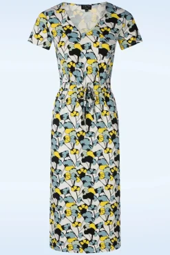 Clearance Monique Jurk In Bouquet Lemon Vrouwen Plus Size Jurken
