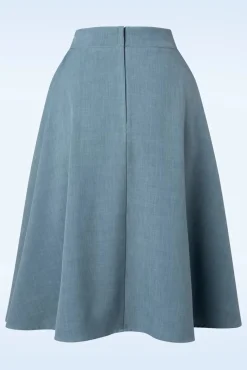 New My Summer Staple Swing Rok In Blauw Vrouwen Rokken