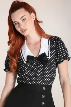 Naomi Blouse In Zwart En Wit Vrouwen Blouses