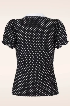 Naomi Blouse In Zwart En Wit Vrouwen Blouses