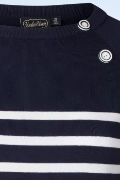 Discount Nautical Stripe Sweater In Marineblauw Vrouwen Truitjes