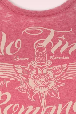 Best No Time T-Shirt In Rode Wassing Vrouwen T-Shirts