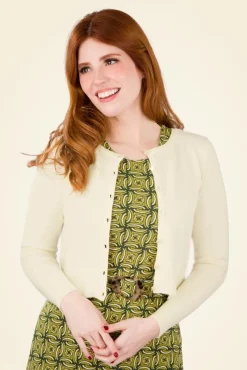 Outlet Nyla Cropped Vest In Ivoor Vrouwen Vestjes