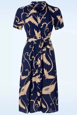 Hot Olive Pixy Jurk In Avondblauw Vrouwen Plus Size Jurken