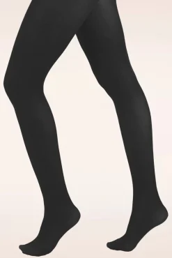 Sale Ondoorzichtige Panty In Zwart Vrouwen Panty's