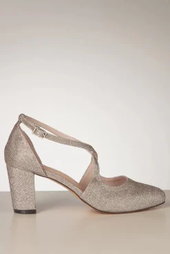 Oren Glitter Pumps In Champagnegoud Vrouwen Pumps
