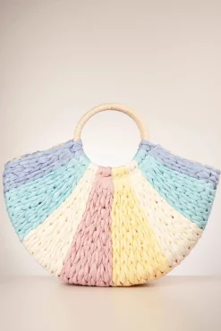 Discount Orleans Geweven Rotan Tas In Pastel Vrouwen Tassen
