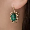 Online Peacock Pine Stone Drop Oorbellen In Groen Vrouwen Sieraden