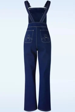 New Penny Playsuit In Denimblauw Vrouwen Broeken