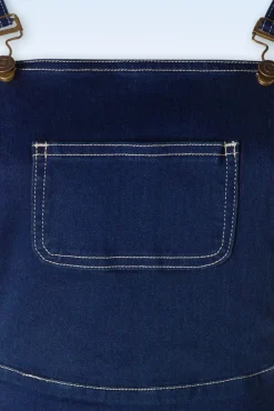 New Penny Playsuit In Denimblauw Vrouwen Broeken