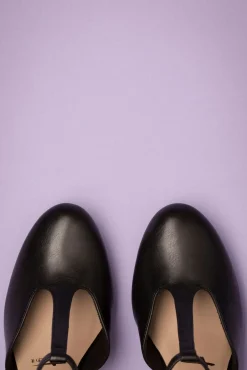 Clearance Phyllis T-Strap Pumps In Matte Zwart Vrouwen Pumps