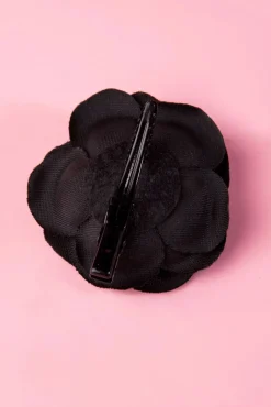 Online Pin-Up Paar Zwarte Bloem Haarclips Vrouwen Haaraccessoires