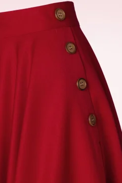 New Polly May Swingrok In Rood Vrouwen Rokken