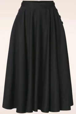 Online Polly May Swingrok In Zwart Vrouwen Rokken
