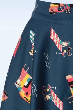 Portofino Living Swing Rok In Blauw Vrouwen Rokken