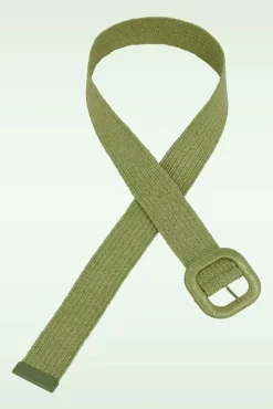 New Raffia Riem In Matcha Groen Vrouwen Riemen
