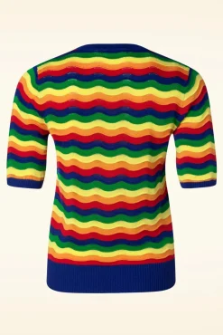 Rainbow Waves Jumper In Multi Vrouwen Truitjes