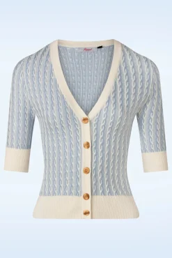 Discount Regatta Race Gestreept Gebreid Vest In Blauw Vrouwen Vestjes