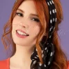 Best Retro Haarsjaal In Zwart Met Stippen Vrouwen Haaraccessoires