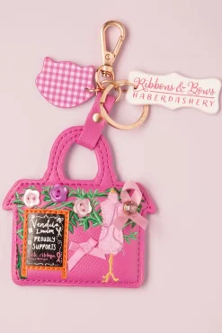 Best Ribbons And Bows Haberdashery Sleutelhanger In Roze Vrouwen Tassen