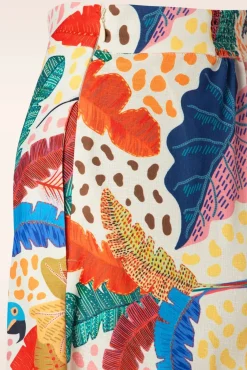 New Rio Tropical Flare Pantalon In Multi Vrouwen Broeken
