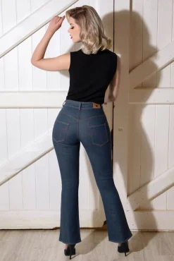 Hot Rosa Jeans In Denimblauw Vrouwen Broeken