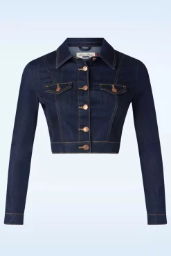 Clearance Sadie Jacket In Donkerdenim Vrouwen Jassen