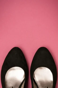 Sally Suedine-Pumps In Zwart Vrouwen Pumps