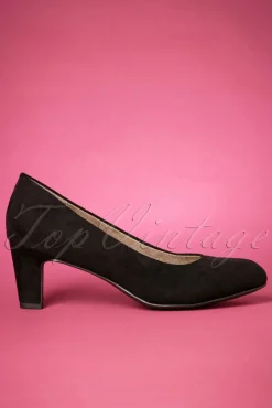 Sally Suedine-Pumps In Zwart Vrouwen Pumps