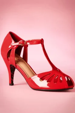 Discount Secret Love-Sandalen In Lippenstiftrood Vrouwen Sandalen