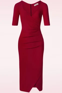 Selene Koker Jurk In Dieprood Vrouwen Plus Size Jurken