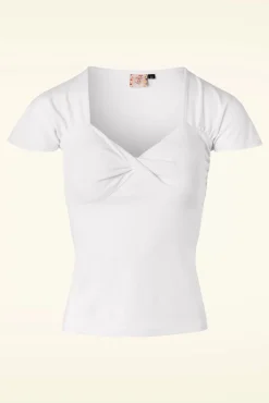 Sale She Who Dares-Top In Gebroken Wit Vrouwen T-Shirts