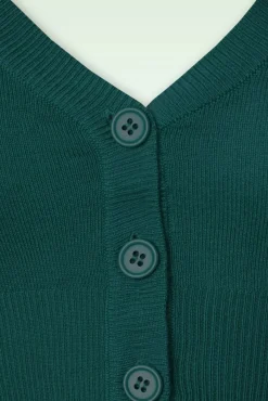 Online Shela Cropped Vest In Pauwgroen Vrouwen Vestjes