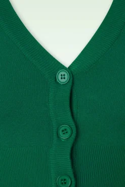 New Shela Cropped Vest In Smaragdgroen Vrouwen Vestjes