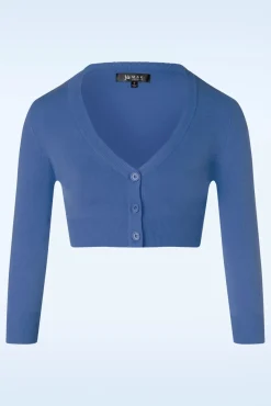 Shela Cropped Vest In Viola Lblauw Vrouwen Vestjes