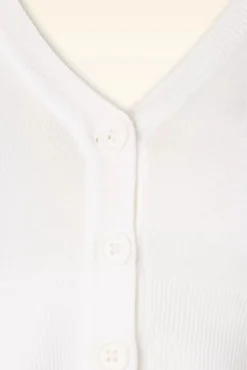 Discount Shela Cropped Vest In Wit Vrouwen Vestjes