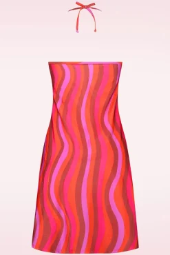 Clearance Shiny Waves Strand Jurk In Multi Vrouwen Badpakken