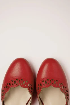 Clearance Siena Ballerina Flats In Rood Vrouwen Ballerina's