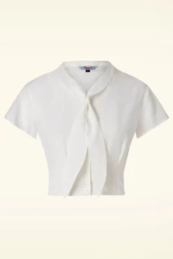 Outlet Summer Ahoy Blouse In Wit Vrouwen Blouses