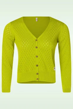 Clearance Sweet Petite Cardigan Traditional In Groen Vrouwen Vestjes