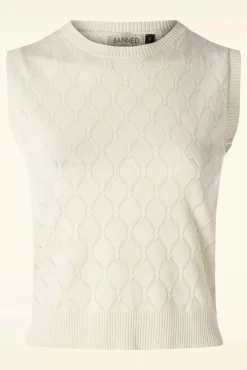 Sweet Sally Top In Creme Vrouwen Truitjes