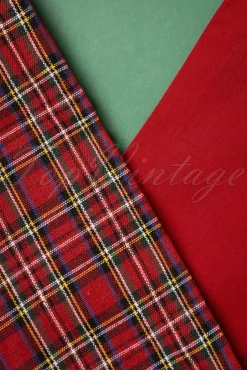 Sale Tartan Haarsjaal In Rood Vrouwen Haaraccessoires