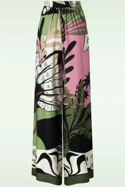 New Terri Broek Met Wijde Pijpen In Multi Vrouwen Broeken