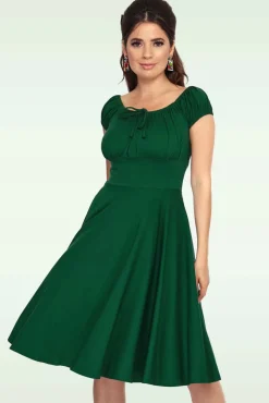 Best Tessy Swingjurk In Bosgroen Vrouwen Plus Size Jurken